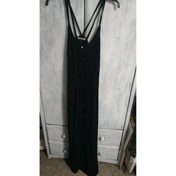 Tart Maxi Strapless Cozy Dress Black Medium Beachy Boho Sexy - Picture 2 of 9